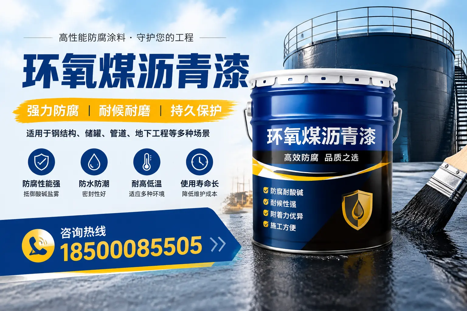 环氧煤沥青漆在工业中的应用，哈密企业的选择